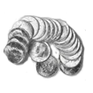 monedas de plata